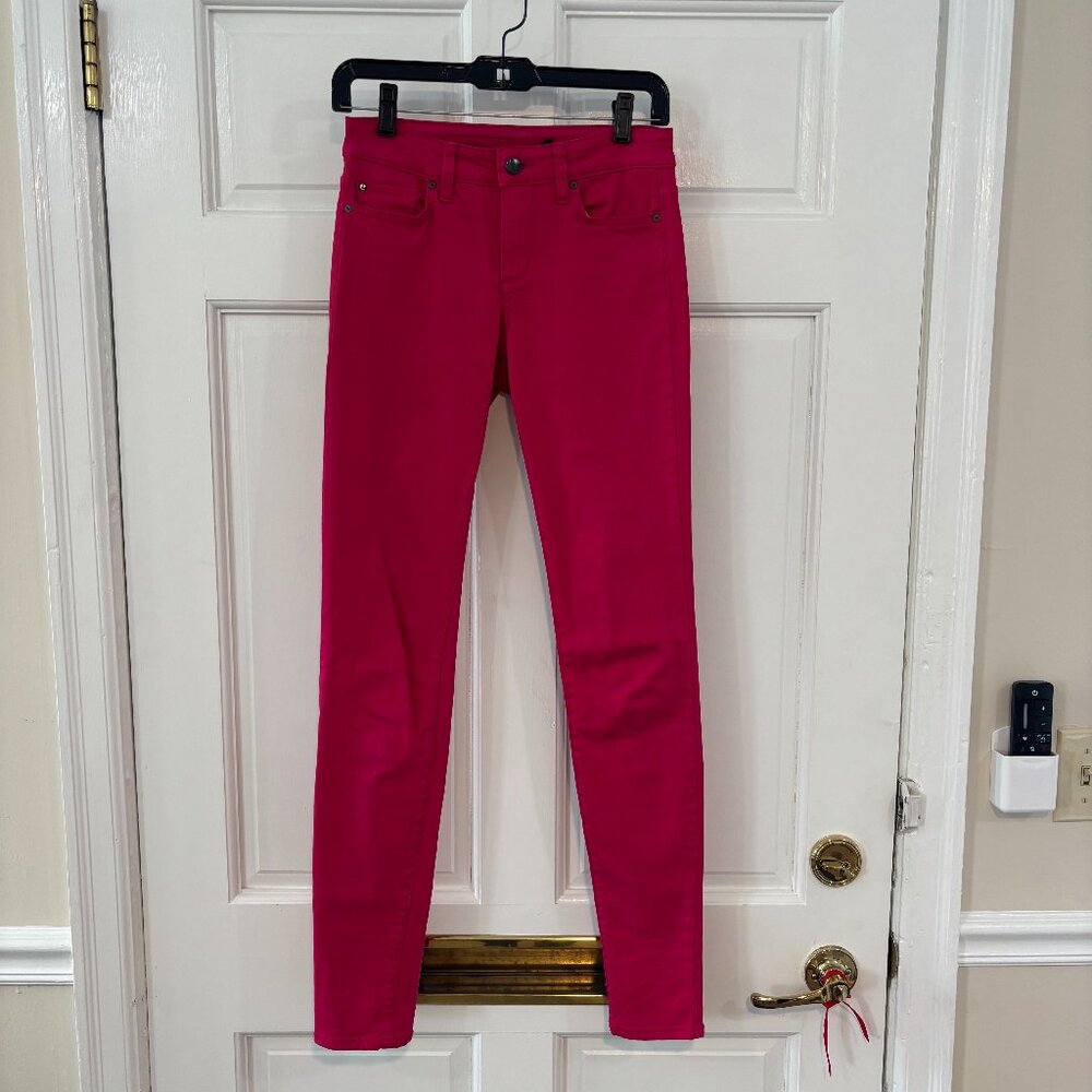 Women's Hot Pink 5 Pocket, Skinny, Low Rise Jeans by else, size 24 (00)
